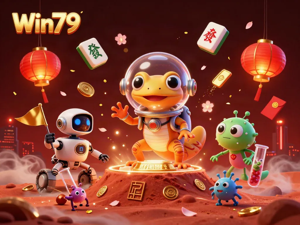 Experience the rich and vibrant world of Win79 with an imaginative Martian adventure in a casino setting.